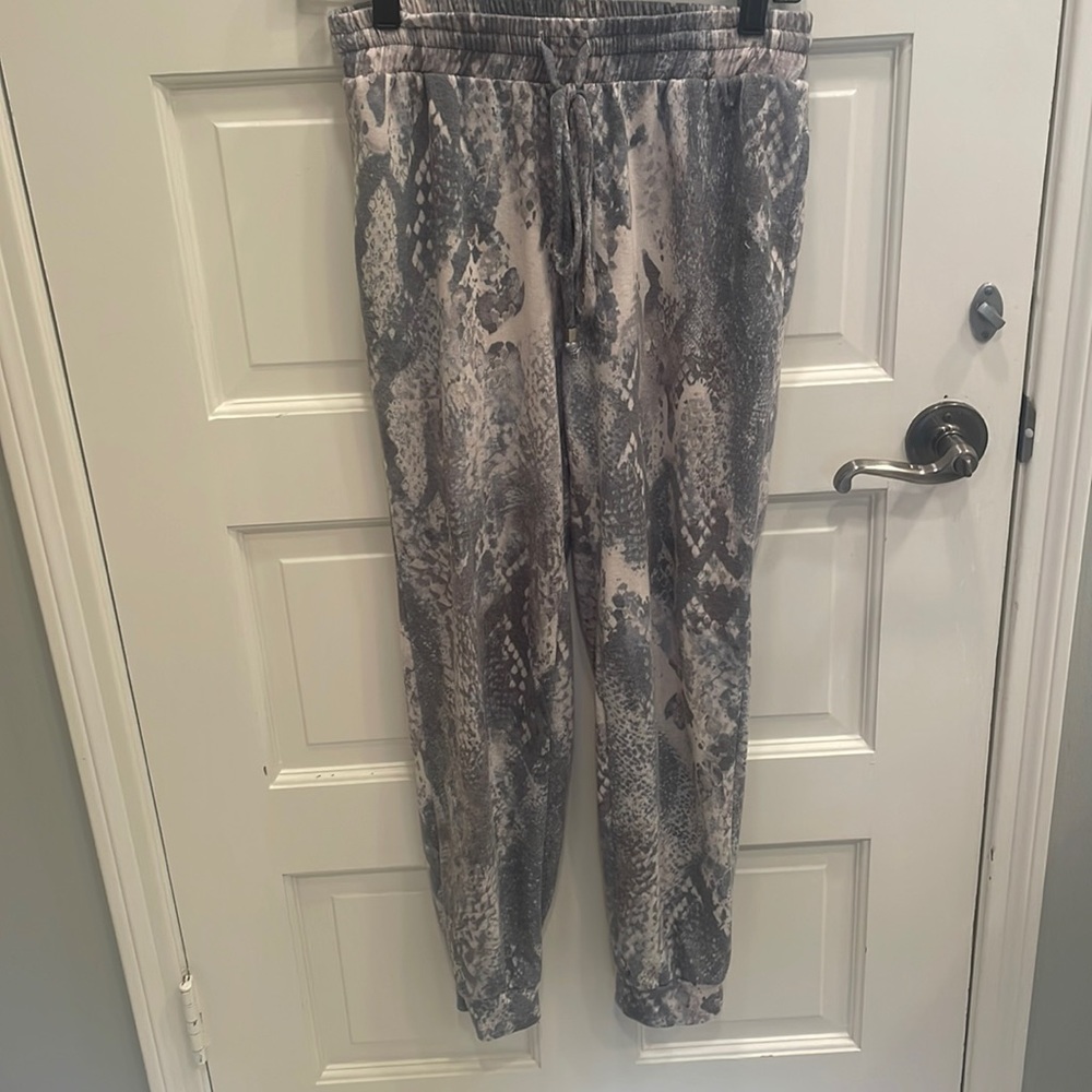 Snakeskin lounge joggers